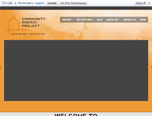 Tablet Screenshot of communityenergyproject.org